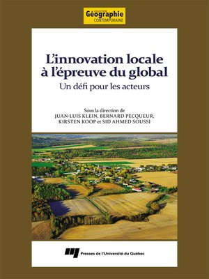 cover image of L'innovation locale à l'épreuve du global